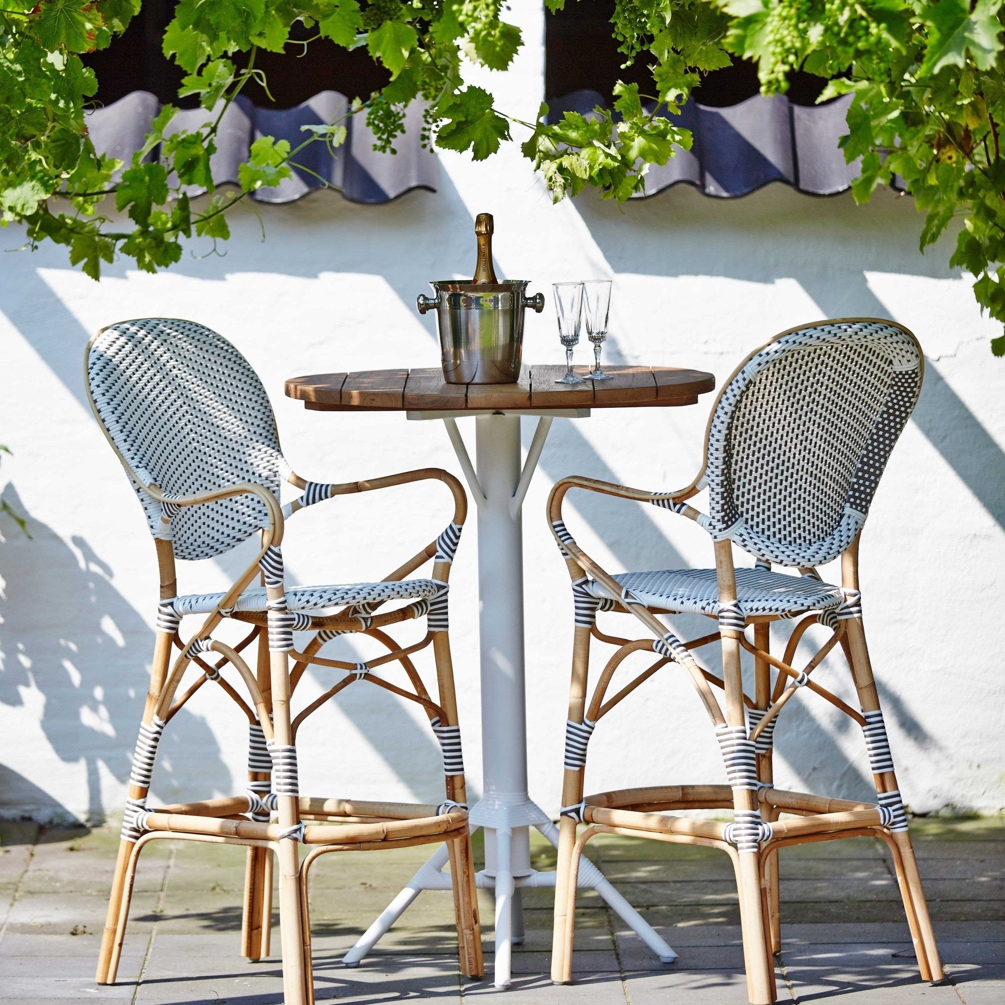 Chaise de bar blanc Isabelle - Sika Design - The Cool Republic