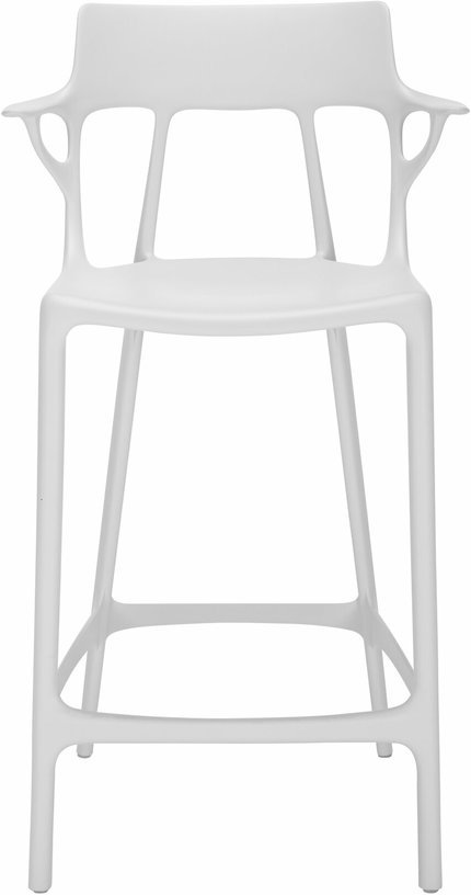 Chaise de bar blanche 65 cm A.I - Kartell - The Cool Republic
