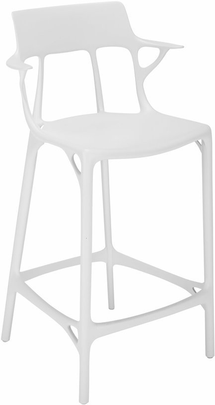 Chaise de bar blanche 65 cm A.I - Kartell - The Cool Republic