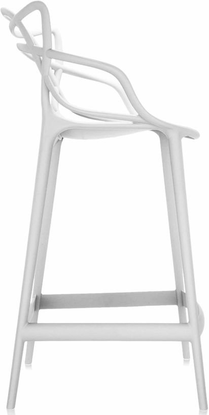 Chaise de bar blanche 65 cm Masters - Kartell - The Cool Republic