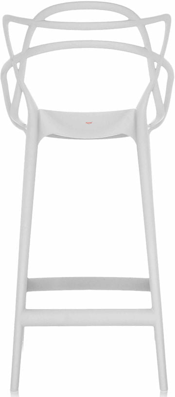 Chaise de bar blanche 65 cm Masters - Kartell - The Cool Republic