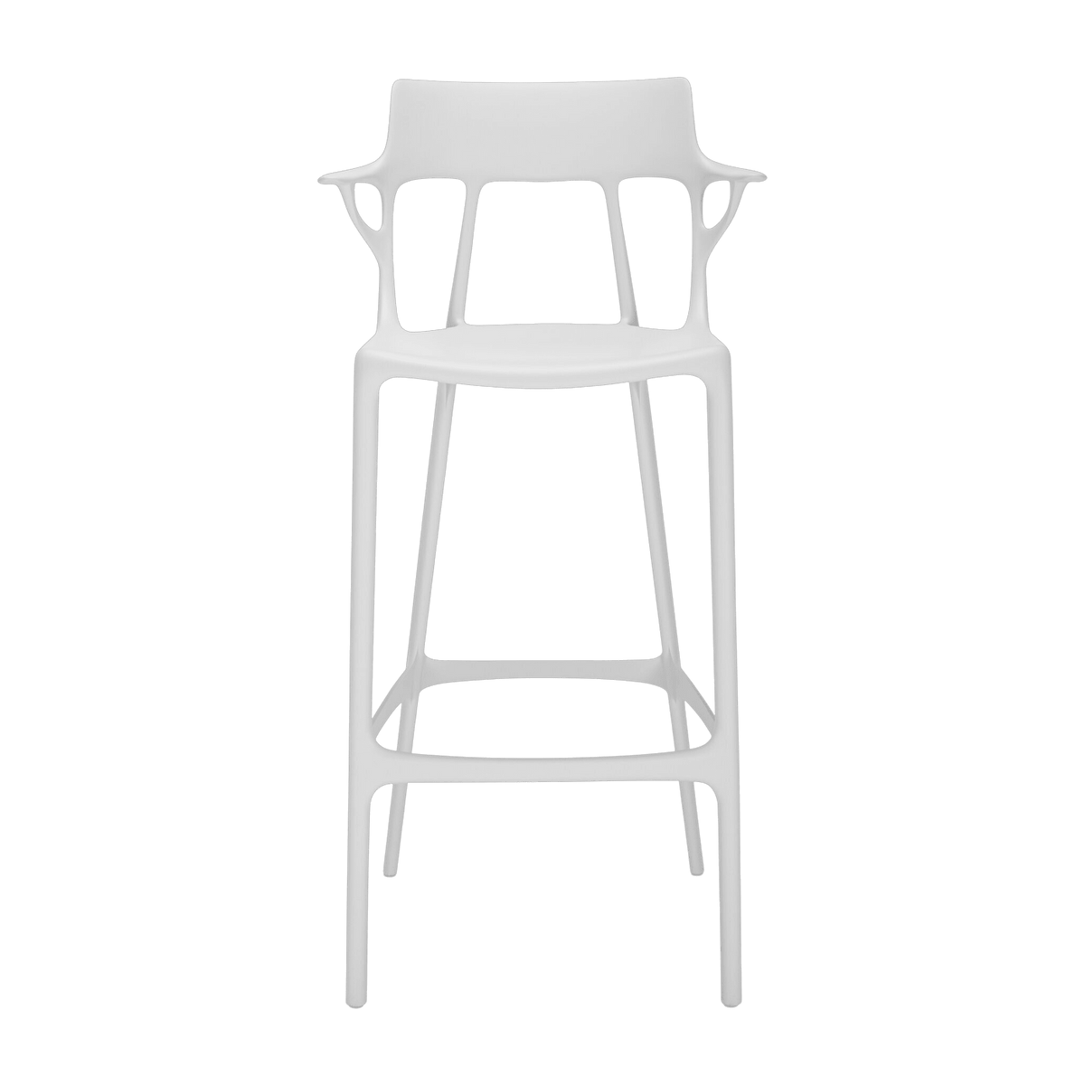 Chaise de bar blanche 75 cm A.I - Kartell - The Cool Republic