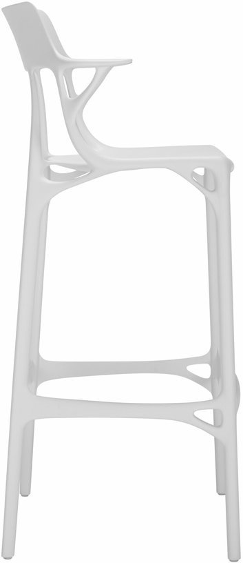 Chaise de bar blanche 75 cm A.I - Kartell - The Cool Republic
