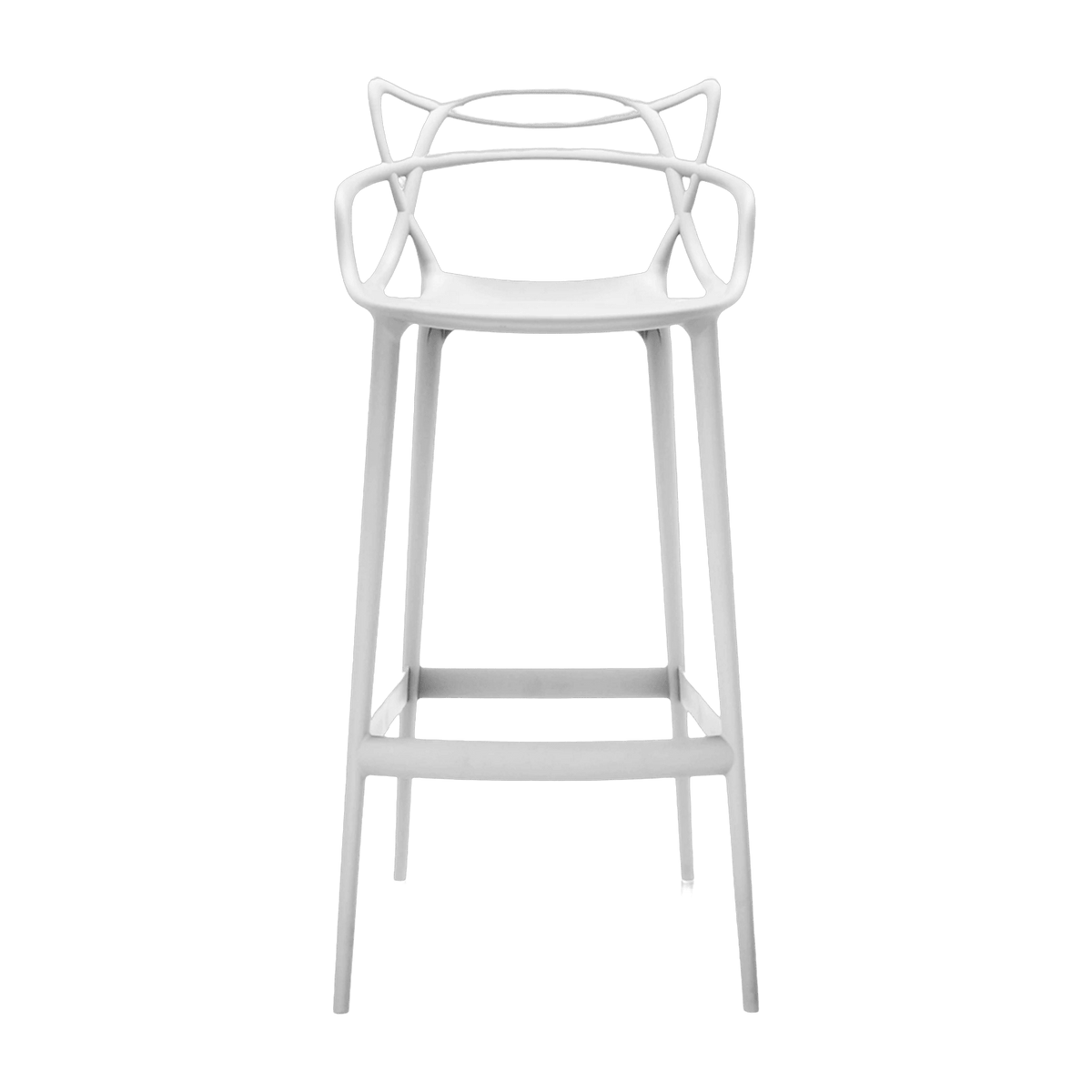 Chaise de bar blanche 75 cm Masters - Kartell - The Cool Republic