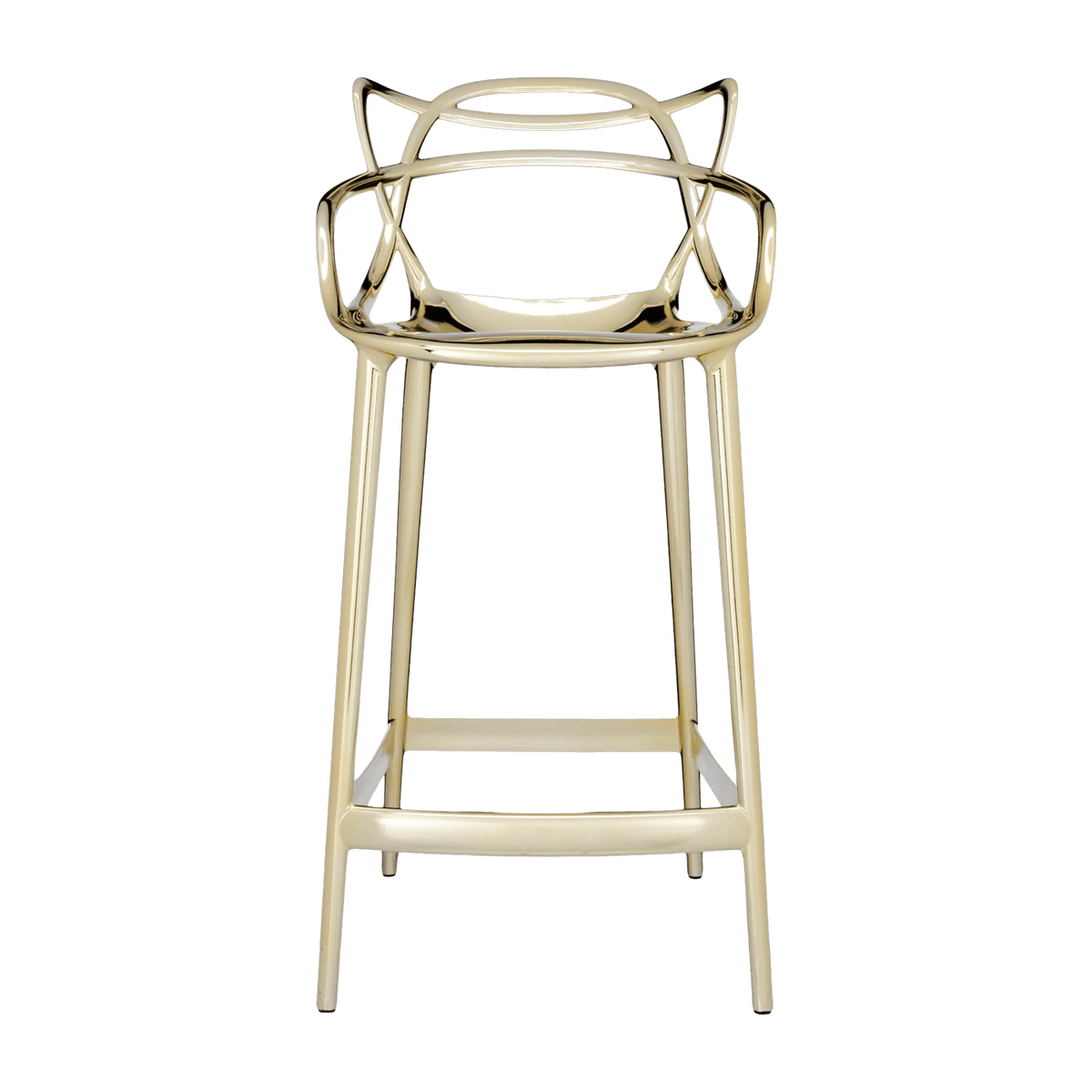 Chaise de bar dorée 65 cm Masters - Kartell - The Cool Republic
