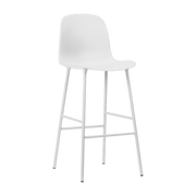 Chaise de bar en acier et pp blanc 75 cm Form - Normann Copenhagen - The Cool Republic