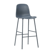 Chaise de bar en acier et pp bleu 75 cm Form - Normann Copenhagen - The Cool Republic