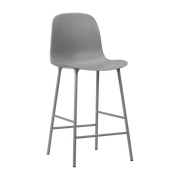 Chaise de bar en acier et pp gris 65 cm Form - Normann Copenhagen - The Cool Republic