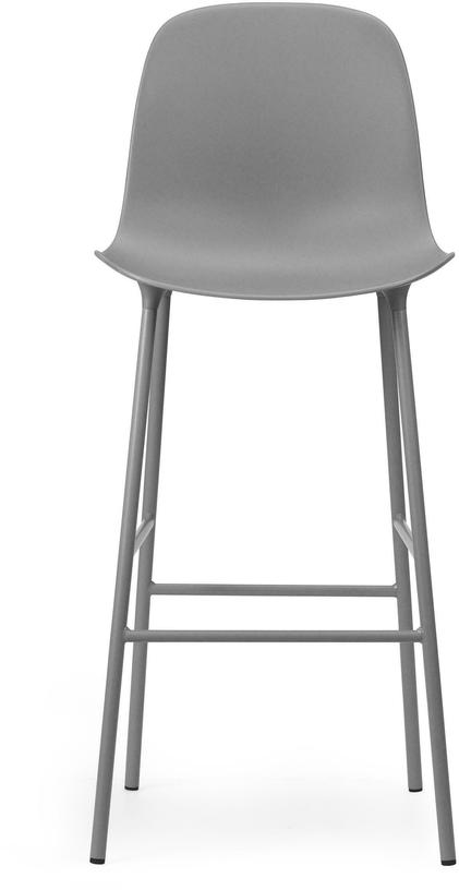 Chaise de bar en acier et pp gris 75 cm Form - Normann Copenhagen - The Cool Republic