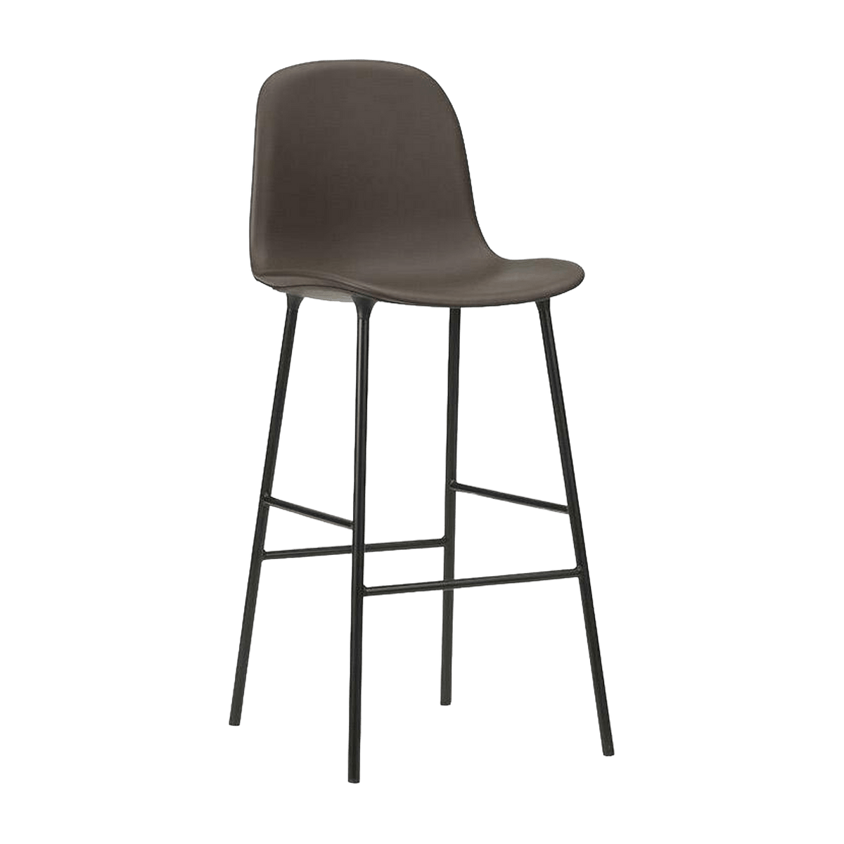 Chaise de bar en acier et pp noir 75 cm Form - Normann Copenhagen - The Cool Republic
