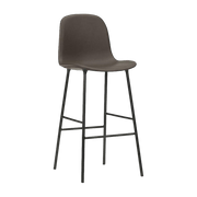 Chaise de bar en acier et pp noir 75 cm Form - Normann Copenhagen - The Cool Republic