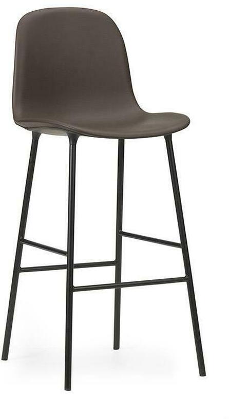 Chaise de bar en acier et pp noir 75 cm Form - Normann Copenhagen - The Cool Republic