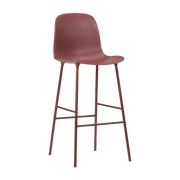 Chaise de bar en acier et pp rouge 65 cm Form - Normann Copenhagen - The Cool Republic