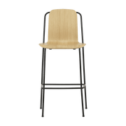 Chaise de bar en acier noir 65 cm Studio Oak - Normann Copenhagen - The Cool Republic