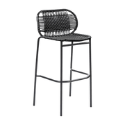 Chaise de bar en acier noir Cielo - Ames - The Cool Republic