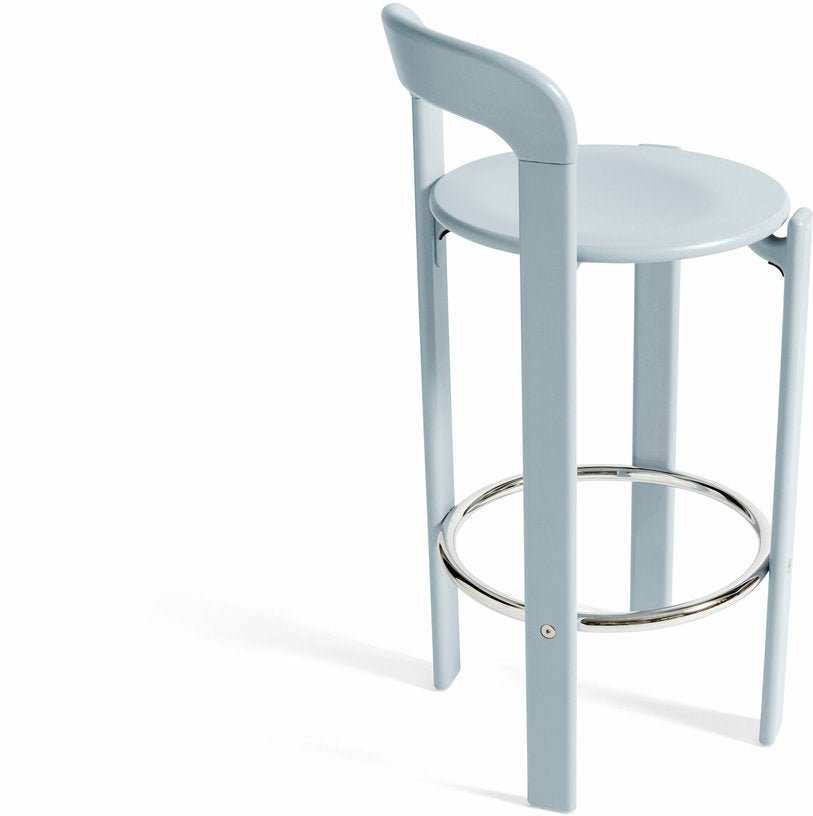 Chaise de bar en bois de hêtre noir 75 cm Rey - HAY - The Cool Republic