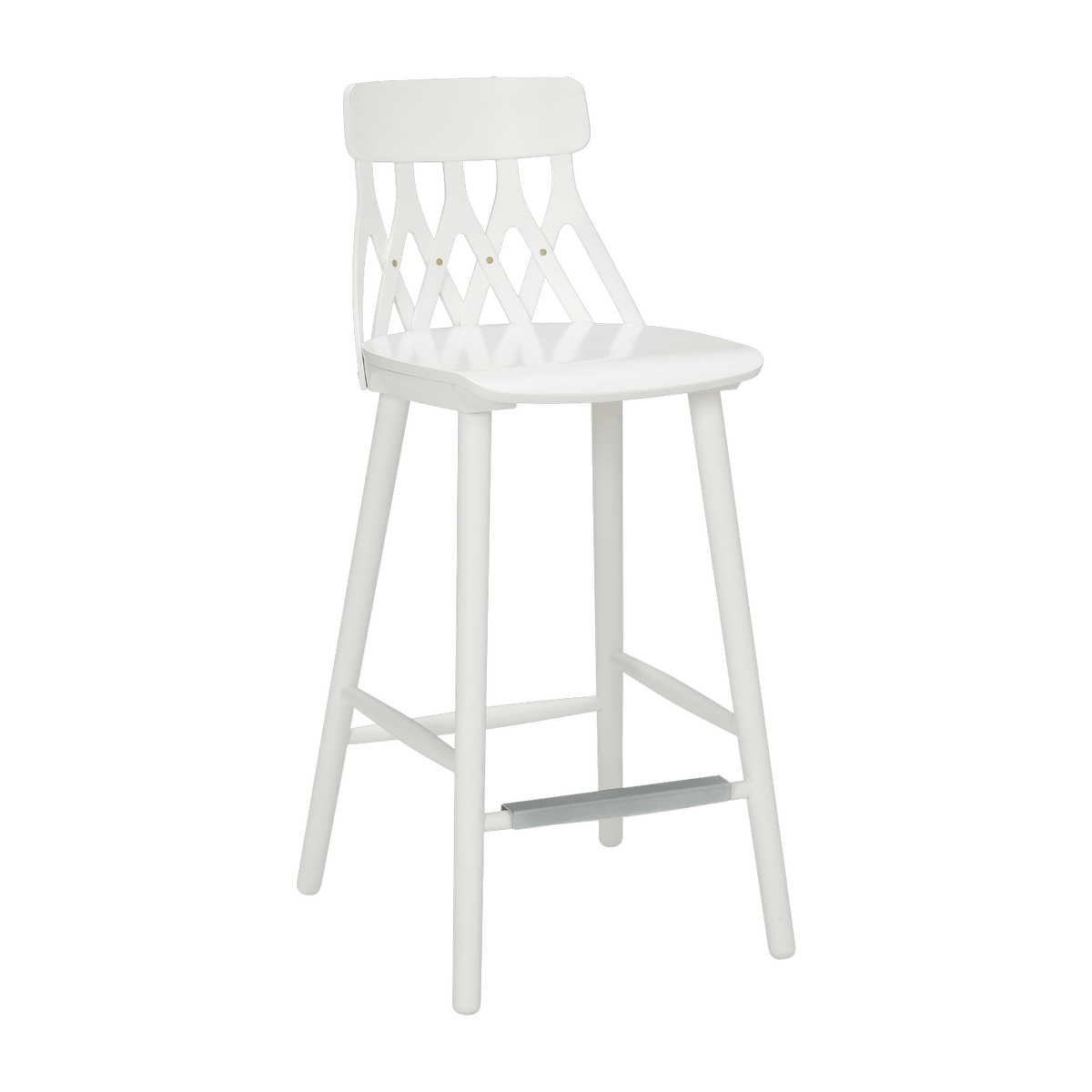 Chaise de bar en bouleau blanc 63 cm Y5 - Hans K - The Cool Republic
