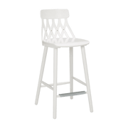 Chaise de bar en bouleau blanc 63 cm Y5 - Hans K - The Cool Republic