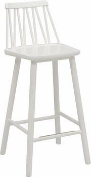 Chaise de bar en bouleau blanc 63 cm ZigZag - Hans K - The Cool Republic
