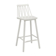 Chaise de bar en bouleau blanc 63 cm ZigZag - Hans K - The Cool Republic