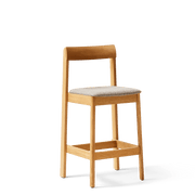 Chaise de bar en chêne et hallingal 65cm Blueprint - Form&Refine - The Cool Republic