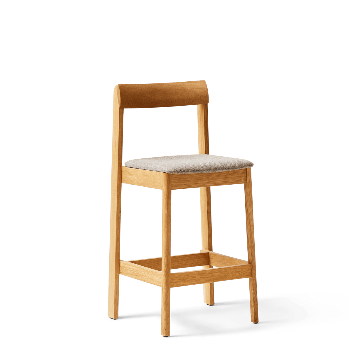 Chaise de bar en chêne et hallingal 65cm Blueprint - Form&Refine - The Cool Republic