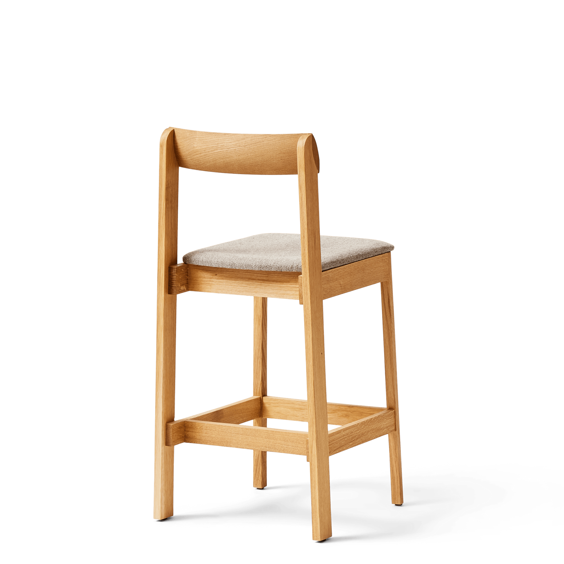 Chaise de bar en chêne et hallingal 65cm Blueprint - Form&Refine - The Cool Republic