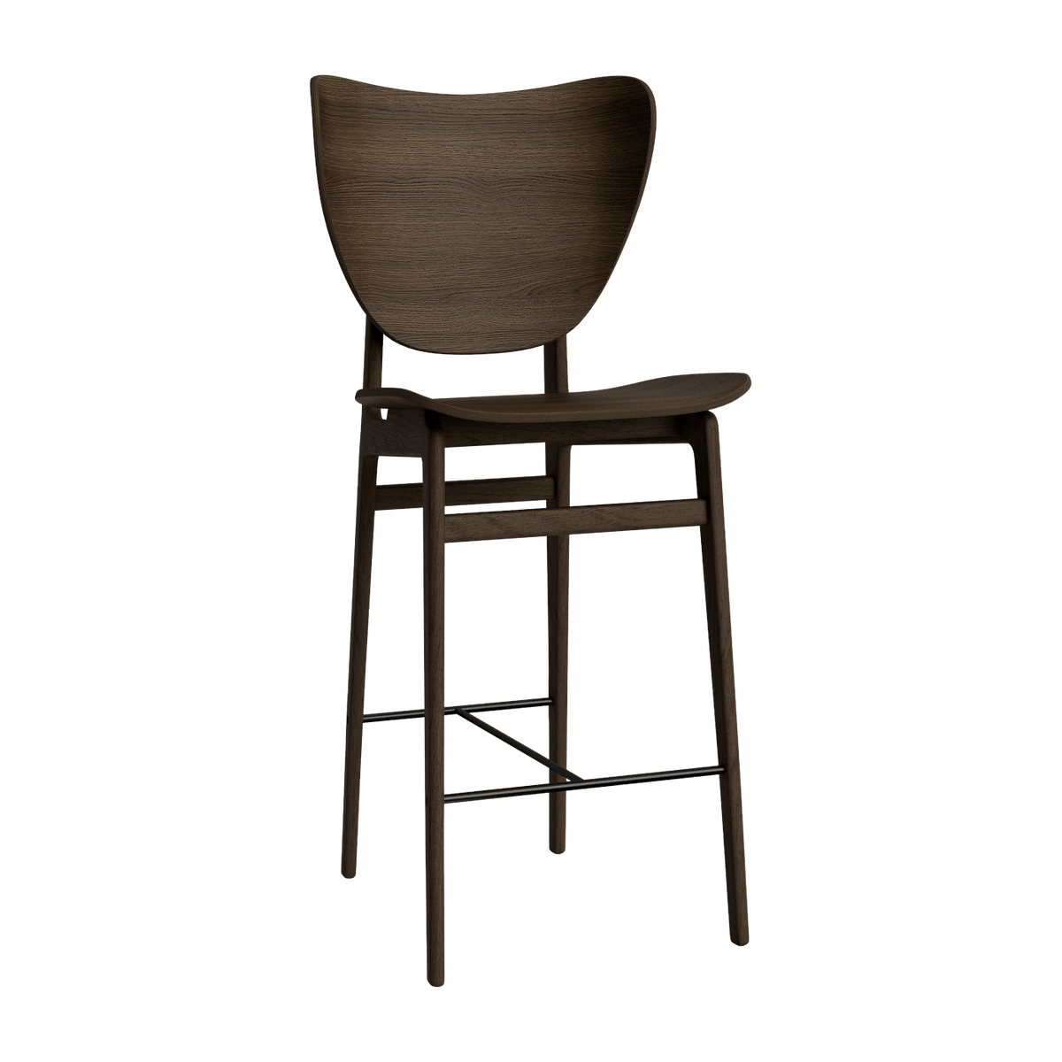 Smoked Oak Bar Chair 75 cm Elephant - NORR11 - The Cool Republic