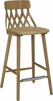 Chaise de bar en chêne huilé 63 cm Y5 - Hans K - The Cool Republic