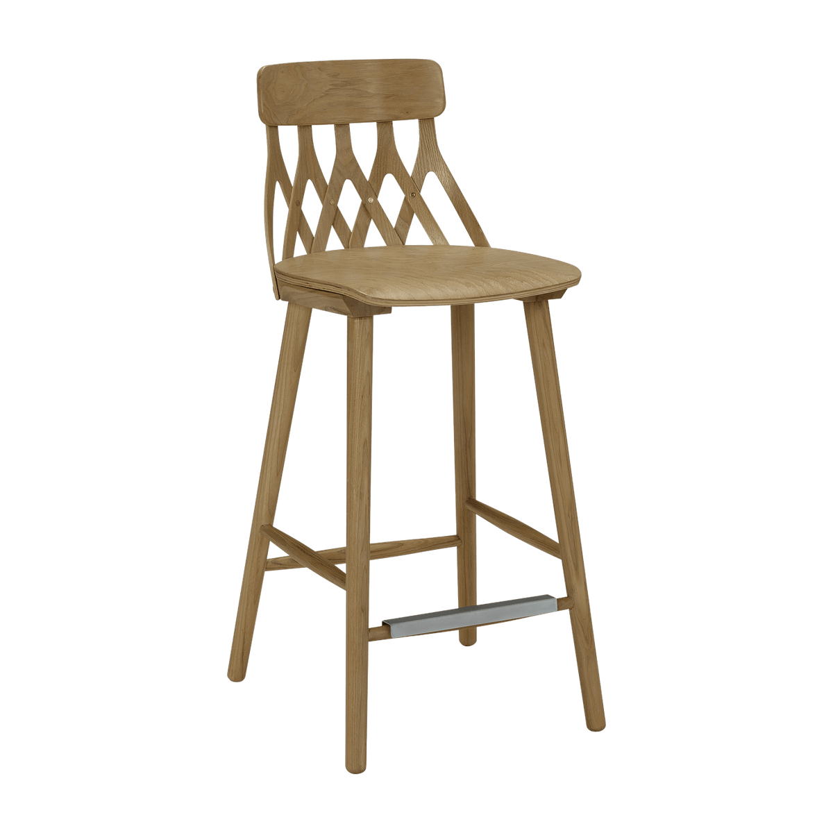 Chaise de bar en chêne huilé 63 cm Y5 - Hans K - The Cool Republic