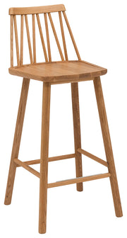 Chaise de bar en chêne huilé 63 cm ZigZag - Hans K - The Cool Republic