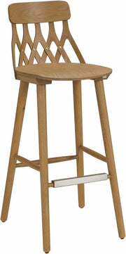 Chaise de bar en chêne huilé 74 cm Y5 - Hans K - The Cool Republic