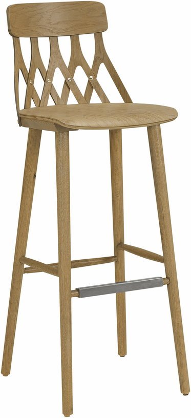 Chaise de bar en chêne huilé 78 cm Y5 - Hans K - The Cool Republic