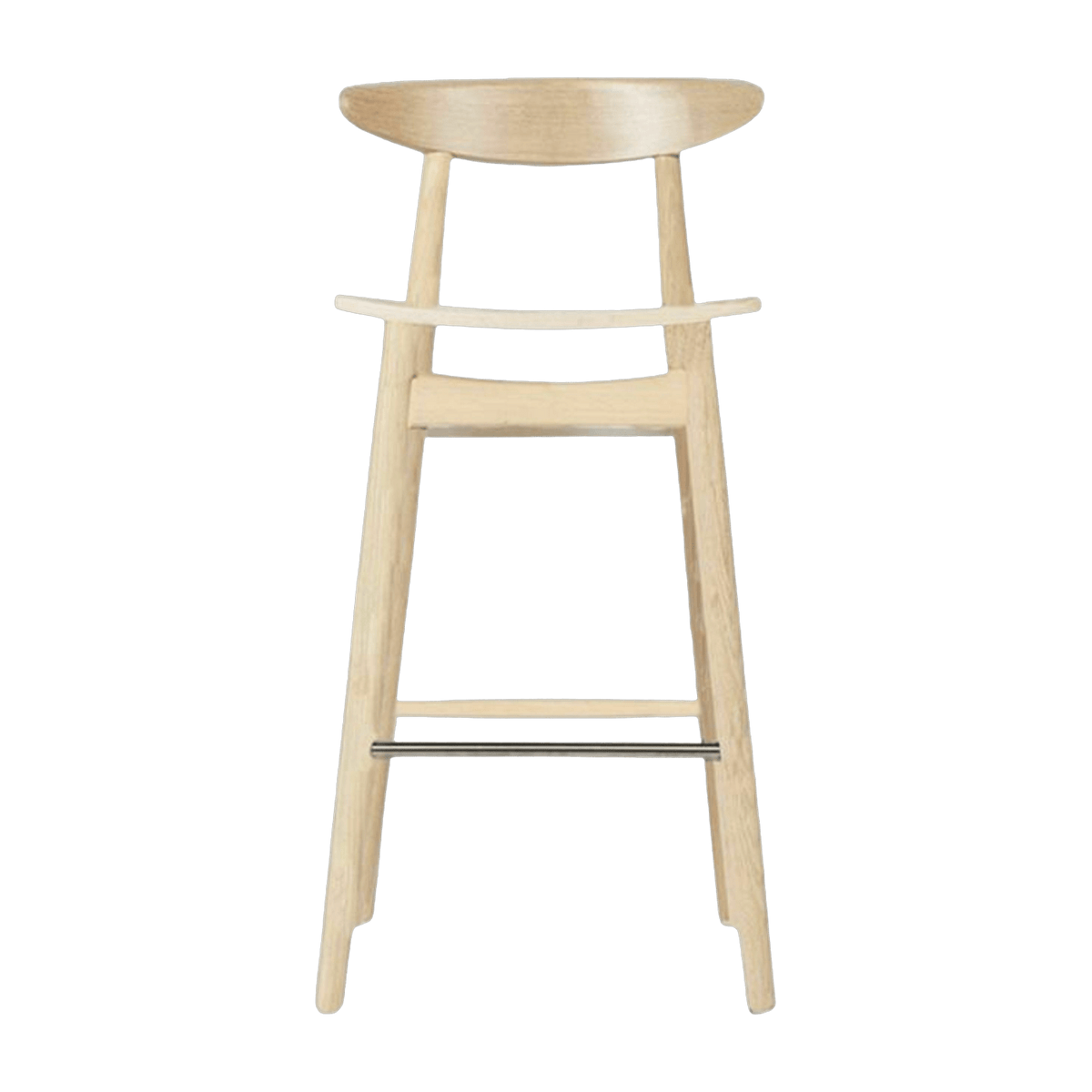 Chaise de bar en chêne naturel 91 cm Teo - Vincent Sheppard - The Cool Republic