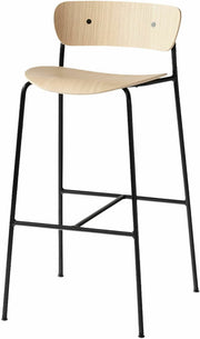 Chaise de bar en chêne naturel AV9 Pavilion - &tradition - The Cool Republic