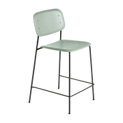 Chaise de bar en chêne vert et acier Soft Edge 90 - HAY - The Cool Republic