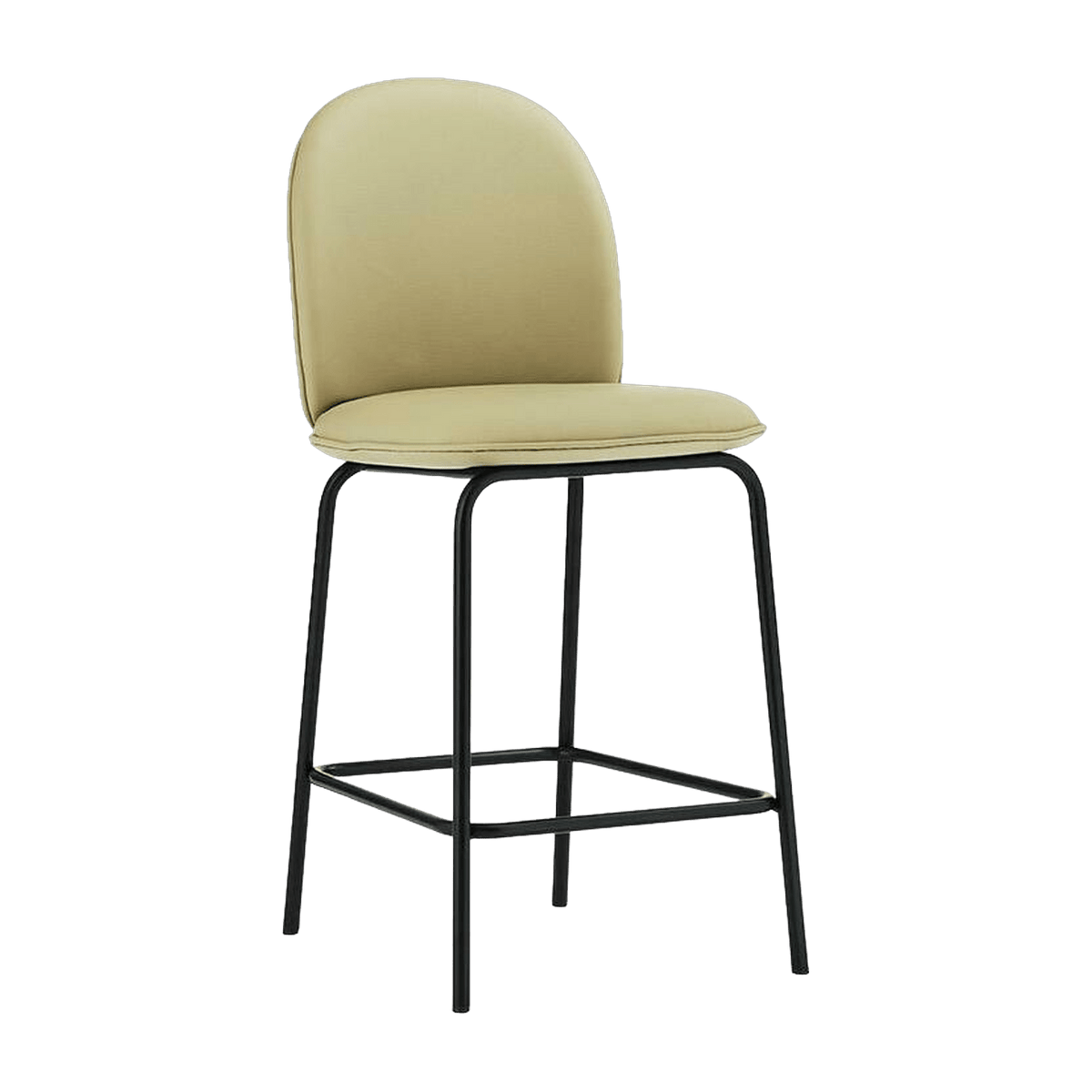 Chaise de bar en cuir sable 65 cm Ace - Normann Copenhagen - The Cool Republic