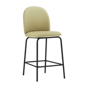 Chaise de bar en cuir sable 65 cm Ace - Normann Copenhagen - The Cool Republic