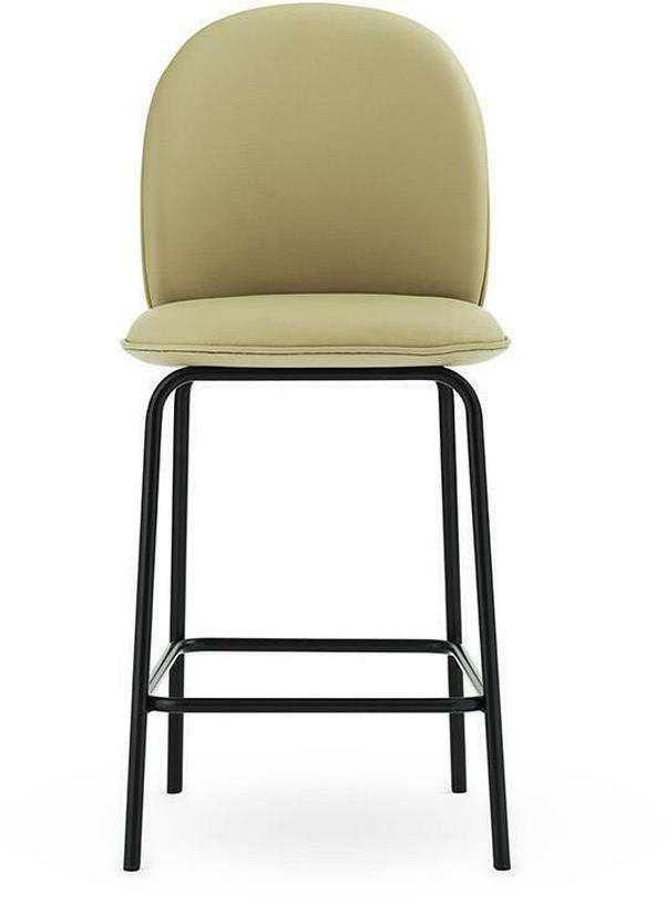 Chaise de bar en cuir sable 65 cm Ace - Normann Copenhagen - The Cool Republic