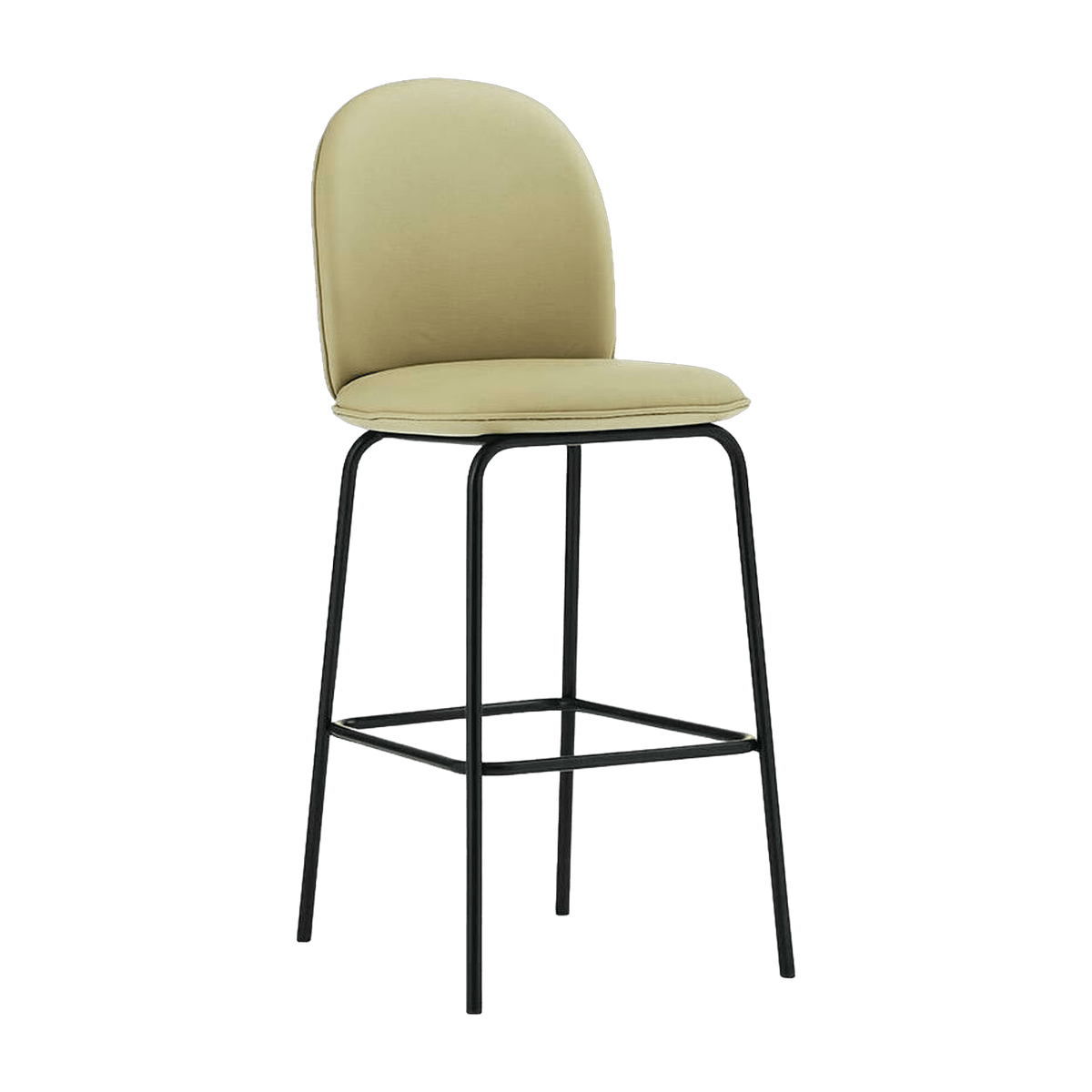 Chaise de bar en cuir sable 75 cm Ace - Normann Copenhagen - The Cool Republic
