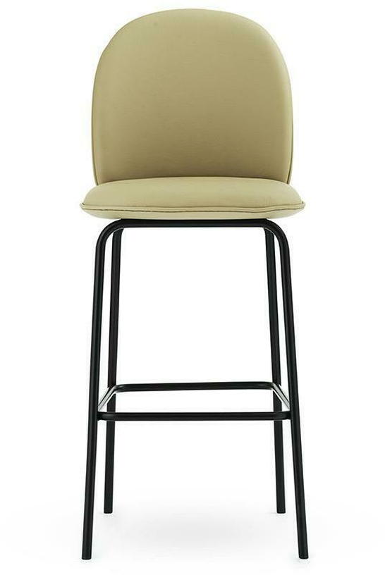 Chaise de bar en cuir sable 75 cm Ace - Normann Copenhagen - The Cool Republic