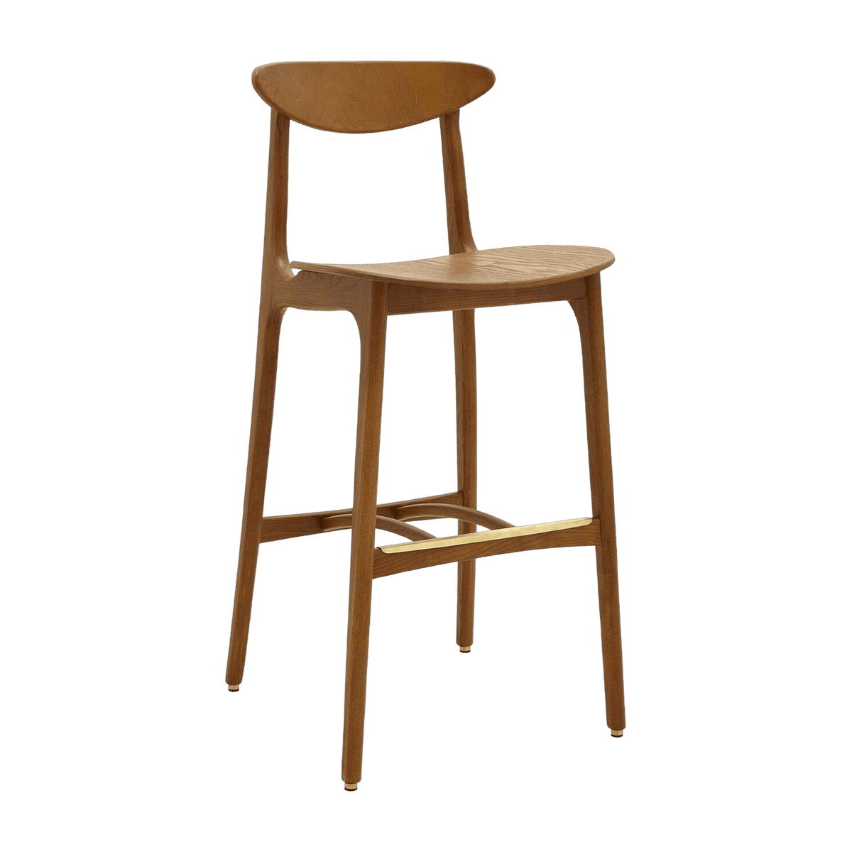 Chaise de bar en frêne foncé 75 cm Timber - 366 Concept - The Cool Republic