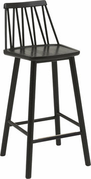 Chaise de bar en frêne noir 63 cm ZigZag - Hans K - The Cool Republic