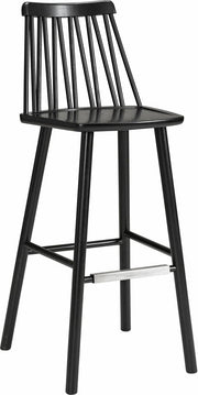 Chaise de bar en frêne noir 78 cm ZigZag - Hans K - The Cool Republic
