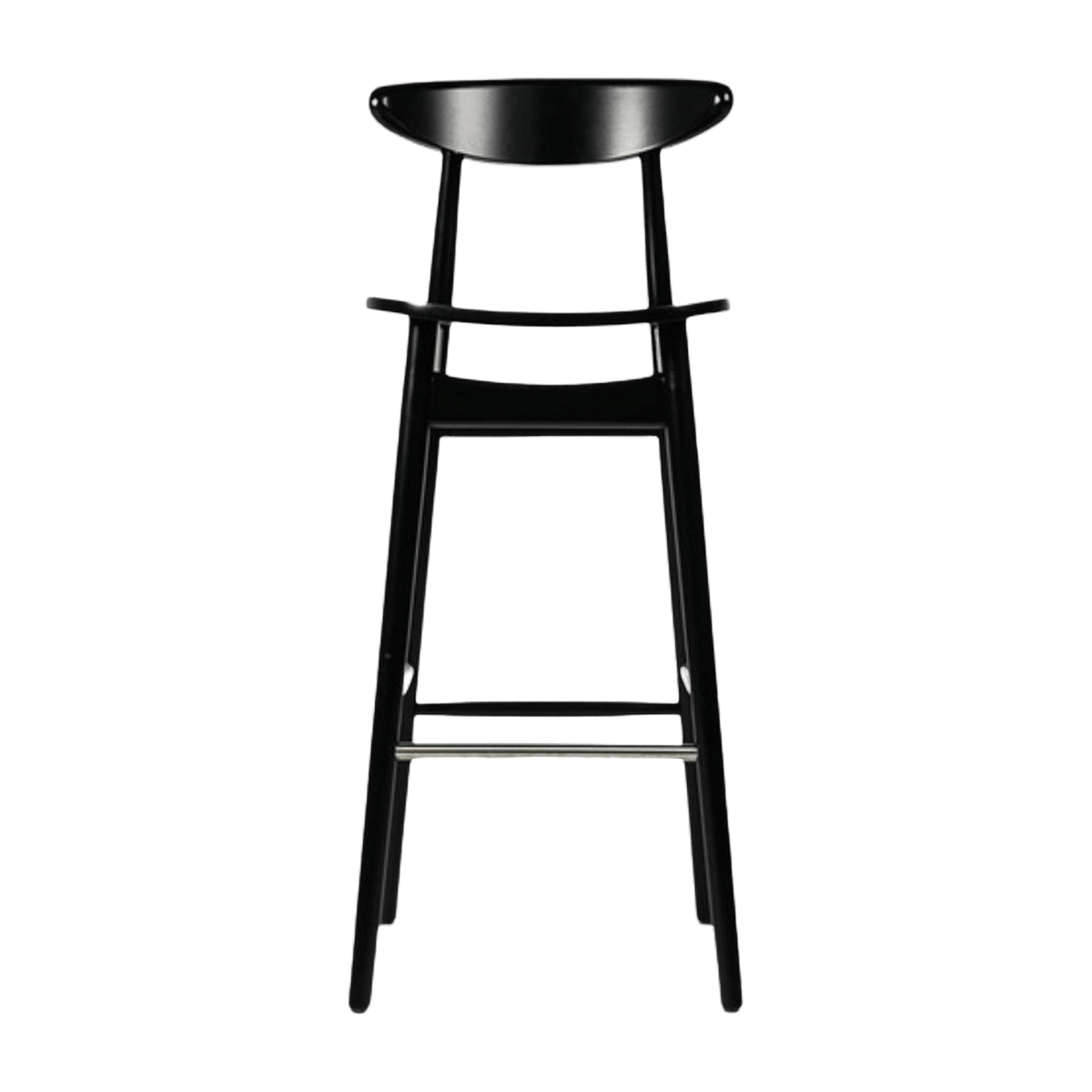 Chaise de bar en hêtre noir 102 cm Teo - Vincent Sheppard - The Cool Republic