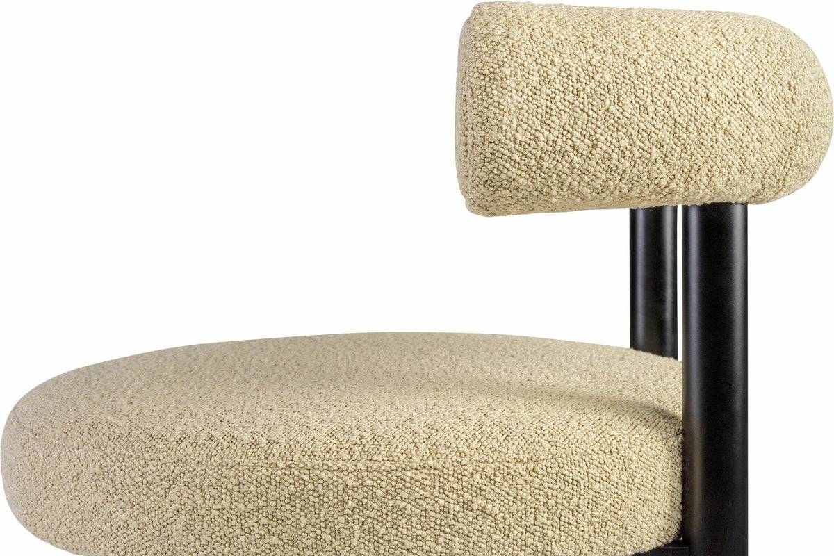 Chaise de bar en hêtre noir et beige Sosis Avignon Artic Silver - Versmissen - The Cool Republic
