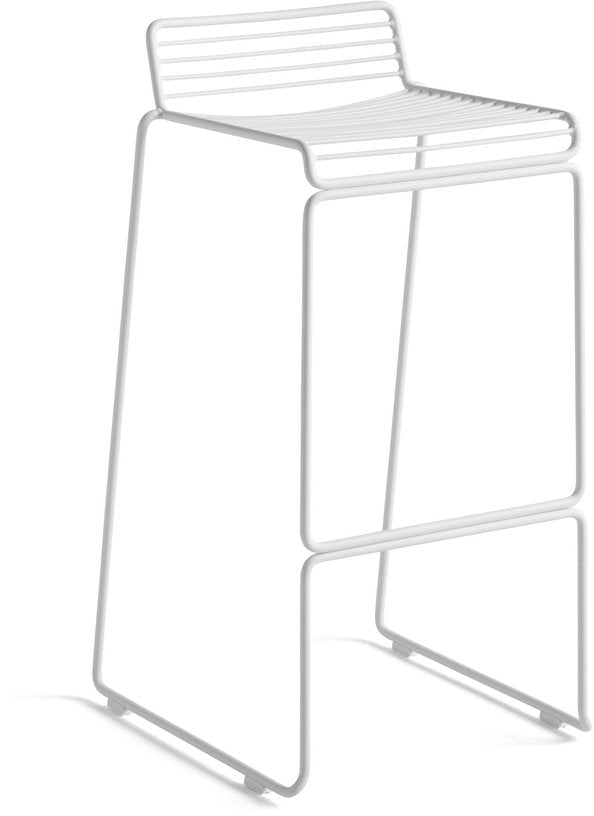 White metal bar chair 75 cm Hee - HAY