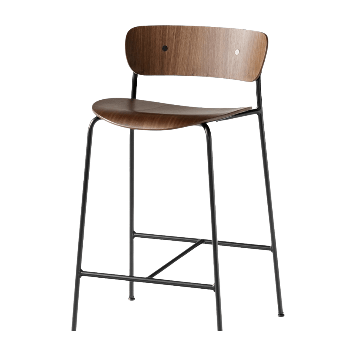 Chaise de bar en noyer AV7 Pavilion - &tradition - The Cool Republic