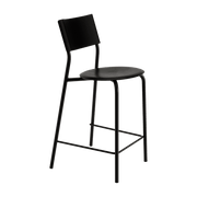 Chaise de bar en plastique recyclé noir graphite 65 cm SSD - TIPTOE - The Cool Republic