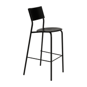 Chaise de bar en plastique recyclé noir graphite 75 cm SSD - TIPTOE - The Cool Republic